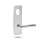 Lockwood 1801 Square End Plate With Cylinder Hole & 45 Deg Angled Down 97 Lever Satin Chrome 1801/AD97RSC - primehardware