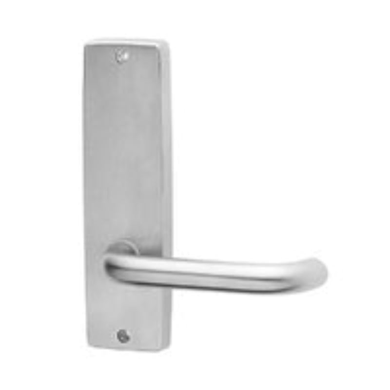 Lockwood 1802 Square End Plate With Emergency Turn Only Satin Chrome 1802SC - primehardware