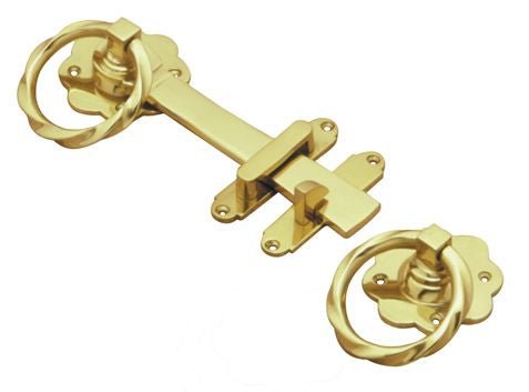 Superior Brass Gate Latch Turn PB 200mm - primehardware