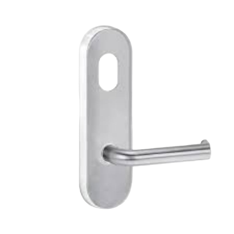 Lockwood 2801 External Round End Plate with Cylinder Hole & 102 Lever Architectural Bronze 2801/102AZ