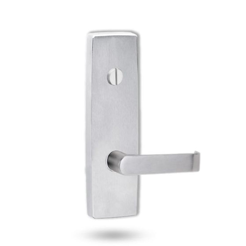 Lockwood 1803 Square End Plate With Emergency Turn & 59 Lever Satin Chrome 1803/59SC