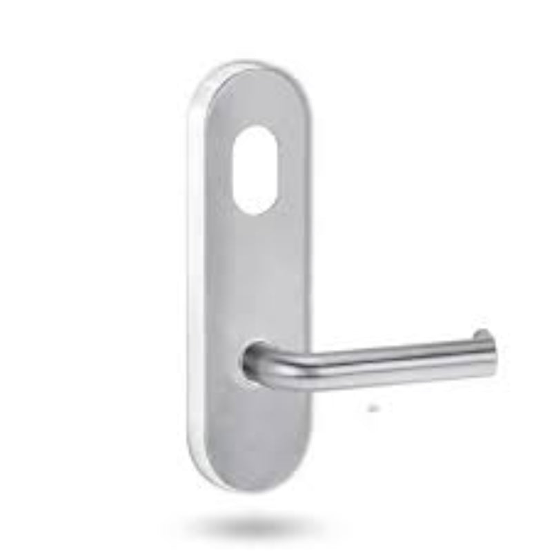 Lockwood 2801 Round End Plate with Cylinder Hole & 102 Lever Oil Rubbed Bronze 2801/102ORB - primehardware