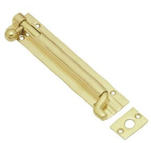 Superior Brass Barrel Bolt Offset 150mm Polished Brass 150x32mm
