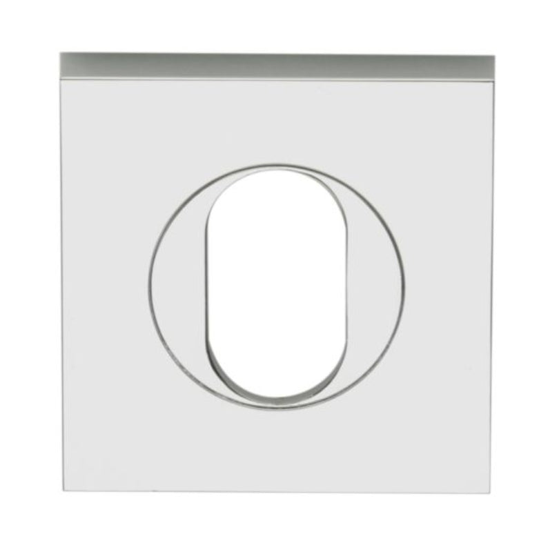 Lockwood Velocity 55mm Square Oval Cylinder Escutcheon CP Chrome Plate VSS6/CP - primehardware