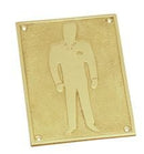 Superior Brass Gentlemen Sign PB 105x55mm - primehardware