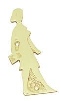 Superior Brass Ladies Sign Woman Polished Brass 145x45mm