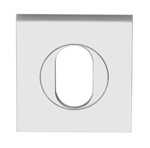 Lockwood Velocity 55mm Square Oval Cylinder Escutcheon SC Satin Chrome VSS6/SC - primehardware