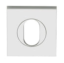 Lockwood Velocity 55mm Square Oval Cylinder Escutcheon SC Satin Chrome VSS6/SC - primehardware
