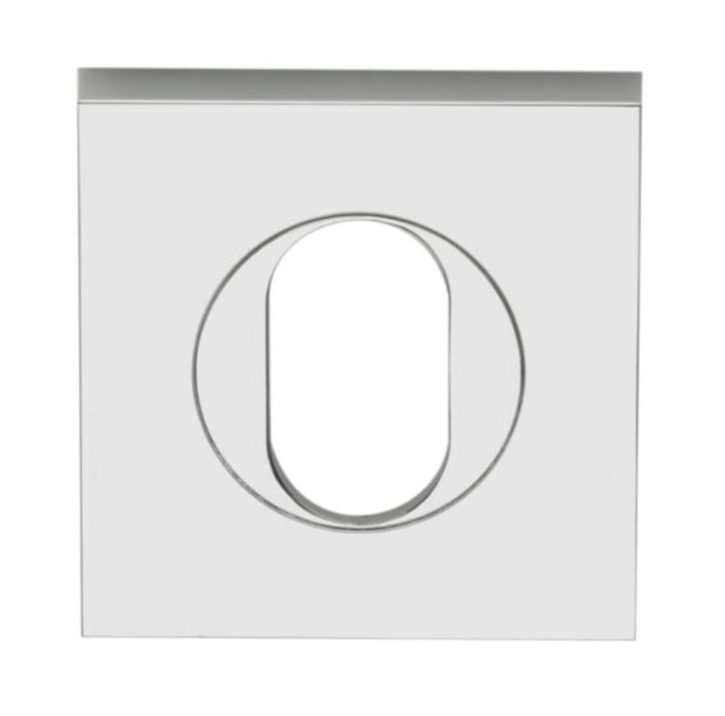 Lockwood Velocity 55mm Square Oval Cylinder Escutcheon SC Satin Chrome  VSS6/SC
