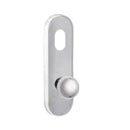 Lockwood 2801 Round End Plate with Cylinder Hole & 20 Knob Polyester Powdercoat 2801/20PC - primehardware