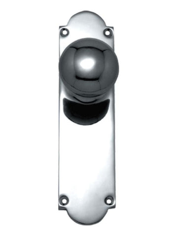 Superior Brass Knob Latch Passage Set SC 200x50mm - primehardware