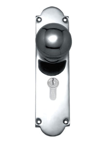 Superior Brass Knob Lock Centre to Centre 47.6mm Satin Chrome 200x50mm (Pair)