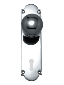 Superior Brass Knob Lock Centre to Centre 57mm Satin Chrome 200x50mm (Pair)