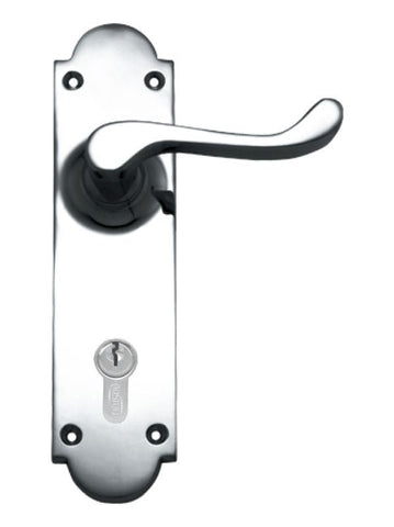 Superior Brass Lever Lock (CC 85mm) SC 200x50mm ONLY LEVER SET - primehardware