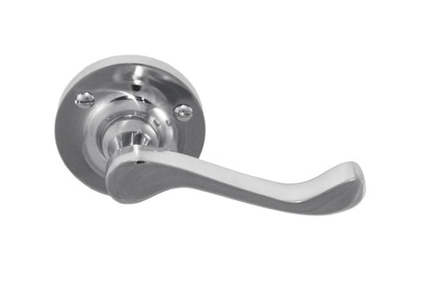 Superior Brass Lever Latch CP 63mm ONLY LEVER SET - primehardware