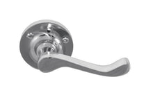 Superior Brass Lever Latch 63mm Satin Chrome 63mm Rose (Pair)