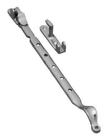 Superior Brass Casement Stay Side Mount Satin Chrome 300mm