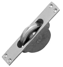 Superior Brass Sash Cord Pulley 125mm Satin Chrome 125mm x 25mm