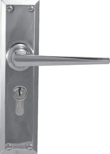 Superior Brass Lever Lock CC 47.6mm Satin Chrome 200x50mm (Pair) Only Lever Set
