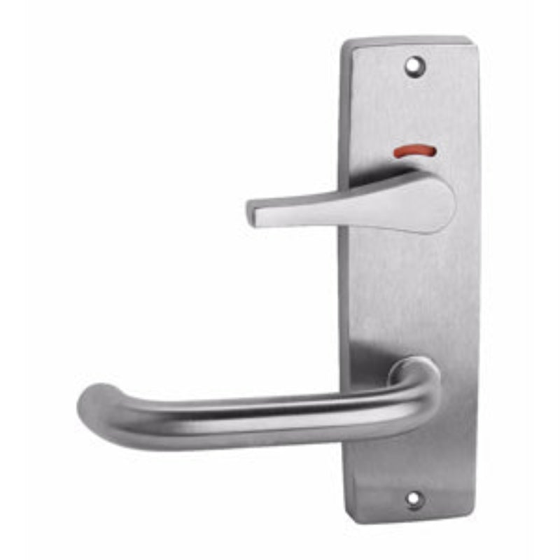 Lockwood 1804 External Square End Plate with Turnknob & 144 Lever Satin Chrome 1804/144SC