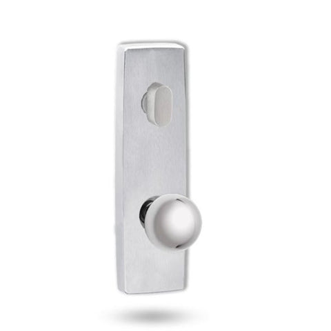 Lockwood 1804 Square End Plate with Turn & 20 Knob Satin Chrome 1804/20SC - primehardware