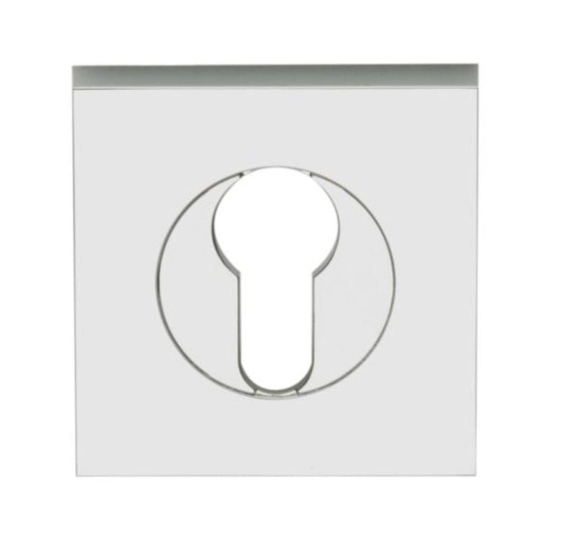 Lockwood Velocity 55mm Square European Cylinder Escutcheon SC Satin Chrome VSS5/SC - primehardware