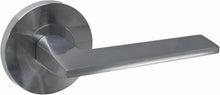 Austyle Builders Choice Lever Satin Chrome Round Rose 63mm (Pair)