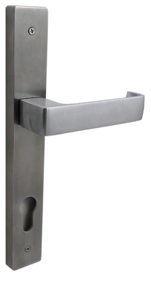 Builders Choice Long Plate Passage Set DDA Lever Satin Chrome 225x32mm Only Lever Set (Pair)