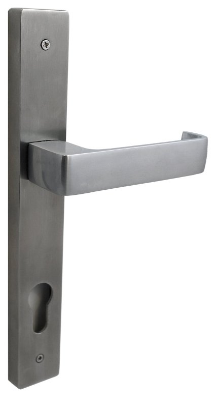 Builders Choice Long Plate Entrance Set (CC 85mm) DDA Lever SC 225x32mm  ONLY LEVER SET