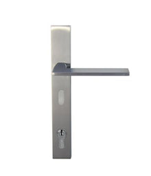 Builders Choice Long Plate myLock Entrance SS Bearing Mechanism Satin Chrome 225mm Only Lever Set (Pair)