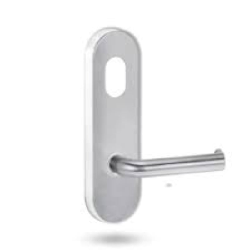 Lockwood 2905 Internal Round End Plate with Lever 155 Satin Brass 2905/155SB - primehardware