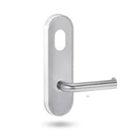 Lockwood 2905 Internal Round End Plate with Lever 155 Satin Brass 2905/155SB - primehardware