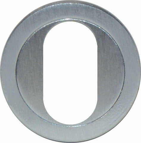 Metallic washer on a white background