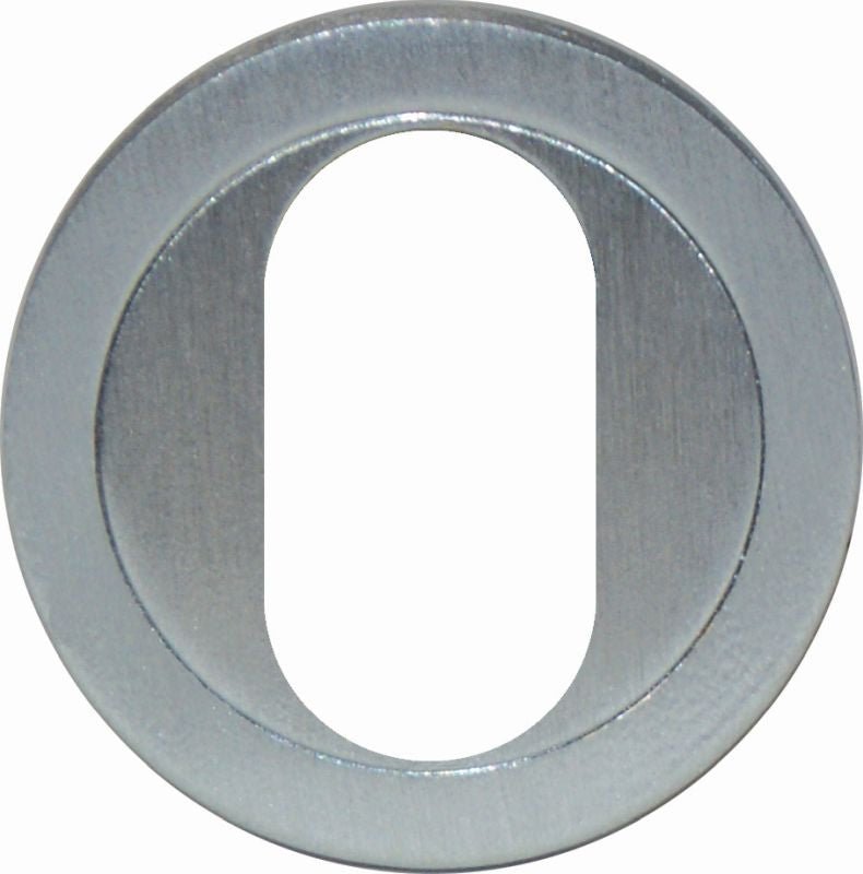 Metallic washer on a white background