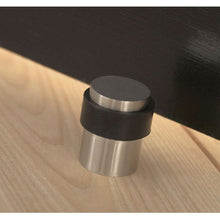 Superior Brass Door Stop Round Bolt Fix 40mm Satin Chrome 30x40mm