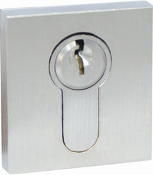 Superior Brass Escutcheon Euro Square Satin Chrome 40x40mm
