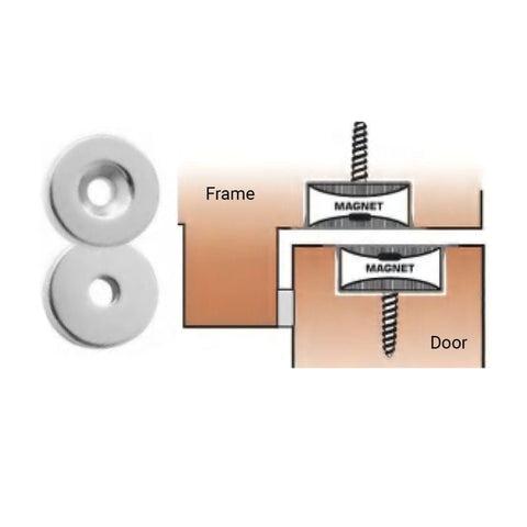 Austyle Magnetic Door Catches SSS 25x6mm 43732 - primehardware