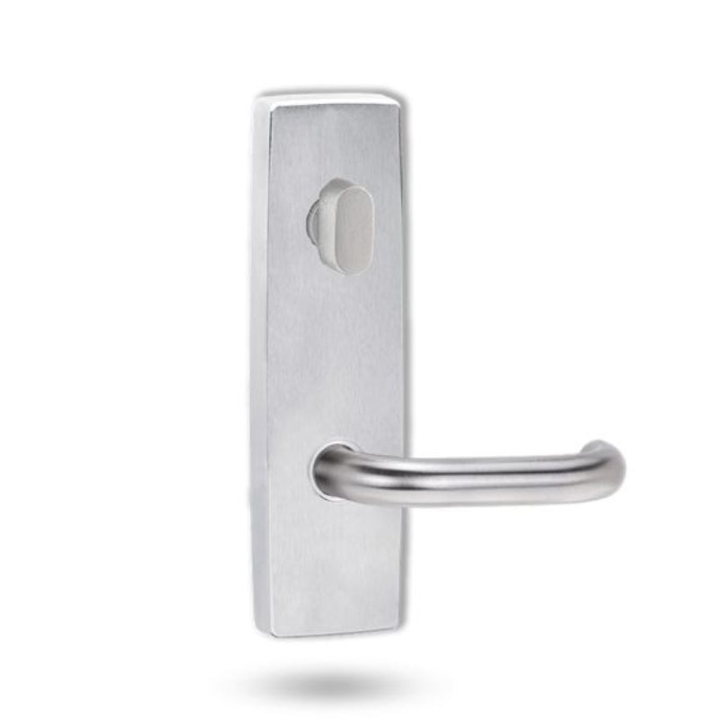 Lockwood 1804 Square End Plate with Turn & 70 Lever Satin Chrome 1804/70SC - primehardware
