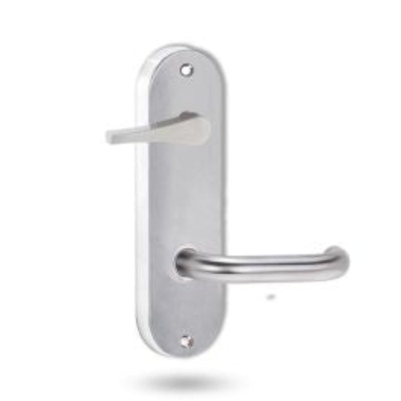 Lockwood 2938 Round End Plate with Disabled Turn Satin Chrome 2938SC - primehardware