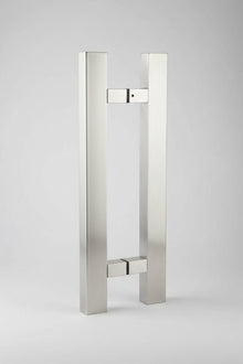 Austyle Entry Pull Handle — Modern Square Profile Double | 316SS Satin Stainless Steel 1200mm