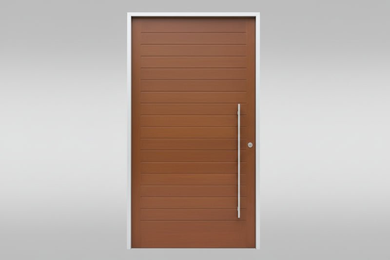 Superior Brass Entry Handle Double 316 Satin Stainless Steel 300mm (Pair) - primehardware
