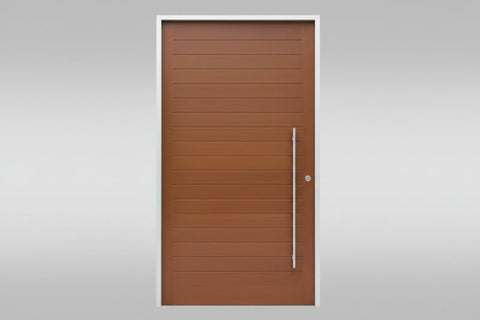 Superior Brass Entry Handle Double 316 Satin Stainless Steel 300mm (Pair) - primehardware