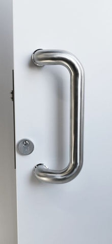 Superior Brass Entry Handle Single 316 Satin Stainless Steel 300mm