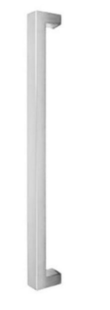 Austyle Entry Pull Handle — Square Linear Back to Back | 316SS Satin Stainless Steel 600mm