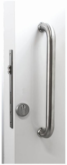Austyle Entry Pull Handle — Straight Tube Double | 316SS Satin Stainless Steel 350mm 25mm