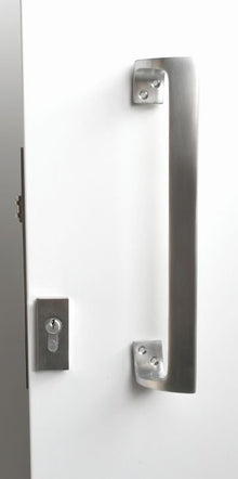 Austyle Entrance Pull Handle — Square Twist | Satin Chrome Solid Brass 400mm