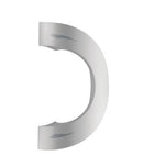 Metallic cylindrical component on a white background