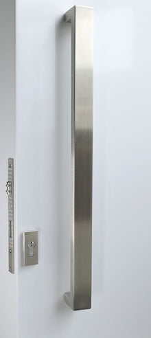 Austyle Integrated Flush Pull & Offset Pull Handle — Back-to-Back | Satin Stainless 304SS