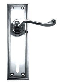 Superior Brass Lever Lock CC 57mm Satin Chrome 200x50mm (Pair)