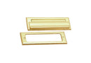 Superior Brass Letter Plate Front/Back Set PB 75x220mm - primehardware